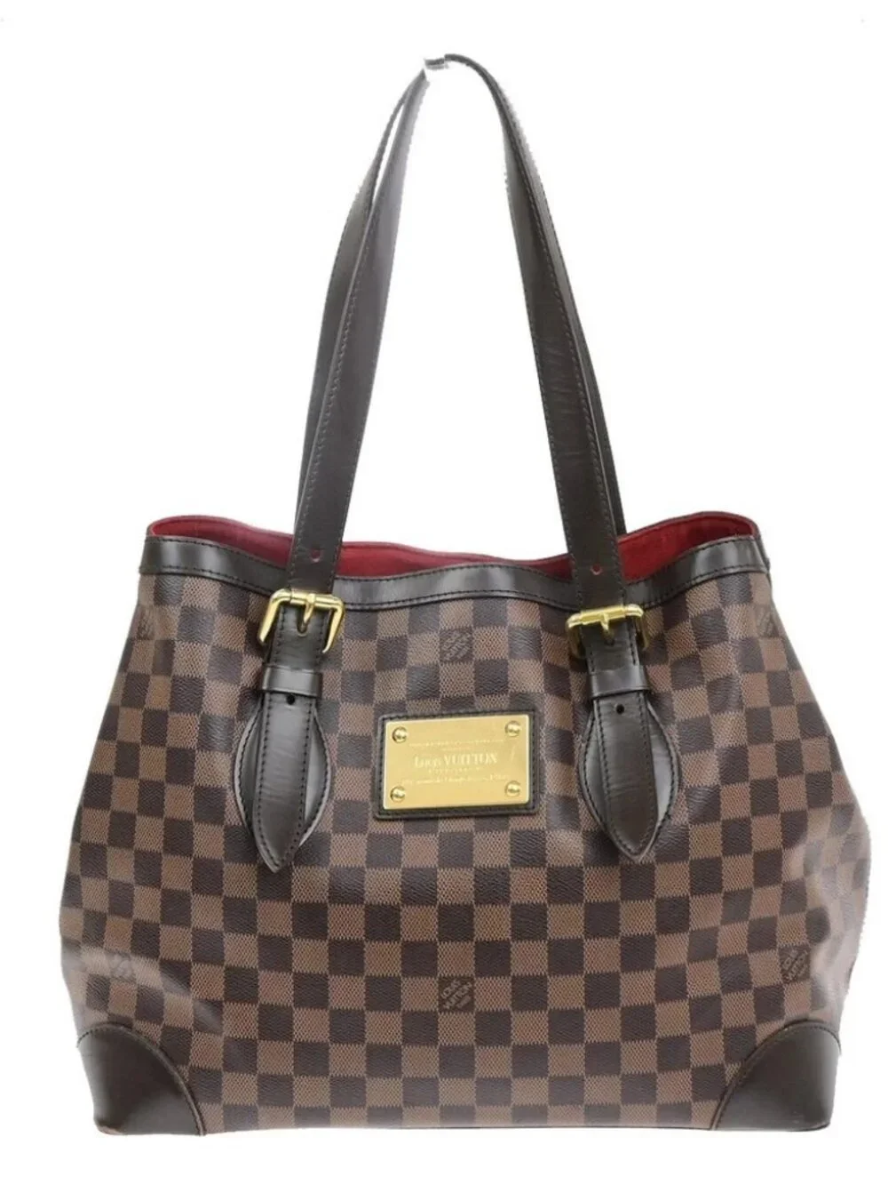 LOUIS VUITLOUIS VUITTON Hampstead MM Shoulder Bag Damier Leather